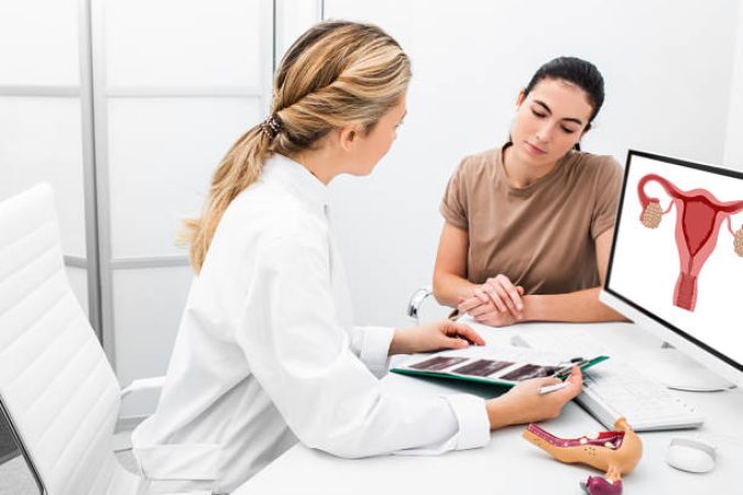 Gynecologist consultation for young woman patient. Women's health treatment and diagnosis of diseases of the cervix. Gynecology